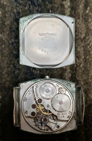 Vintage Art Deco WGF Hooded Lug Waltham wristwatch for restoration/parts 4