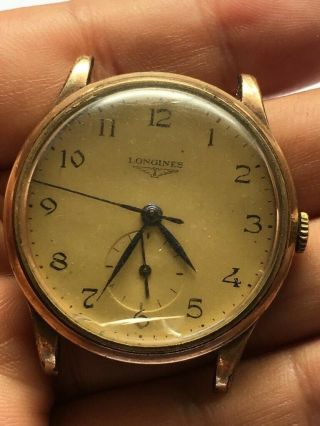 Watch Longines Chronograph One Pusher Cal.  12.  68z Gold Filled Case