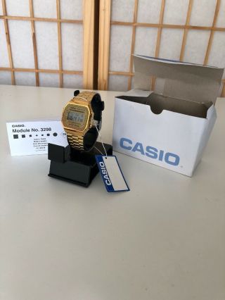 Casio Watch Illuminator Alarm Chrono 3298 A168 Gold -