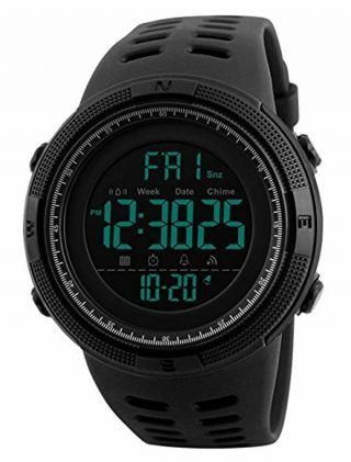 Herren Digital Sport Uhren - Outdoor Wasserdichte Armbanduhr Mit Wecker Chronogr