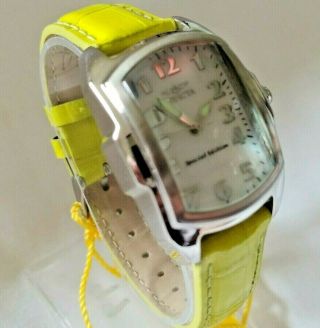 Invicta Special Lupah 5168 29mm Women ' s Mother of Pearl Sage Leather Swiss Watch 8