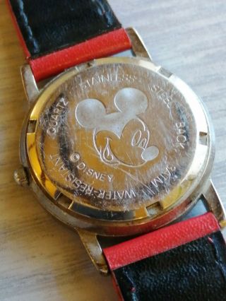 Lovely Vintage Disney Mickey Mouse Children ' s Watch - Order (D4) 3