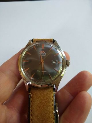 Orient Bambino V 4 Grey Dial with Rose Gold Accents FAC08003A0 - 4