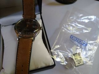 Orient Bambino V 4 Grey Dial with Rose Gold Accents FAC08003A0 - 6