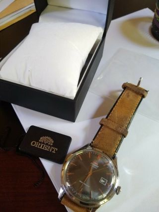 Orient Bambino V 4 Grey Dial with Rose Gold Accents FAC08003A0 - 7