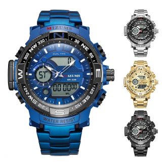 Mizums Mens Military Sports Watch Luxury Top Brand Led Digital Quartz Wristwatch