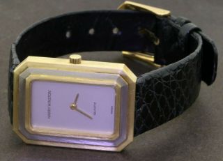 Harry Winston 18k 2 - Tone Gold Elegant High Fashion Unisex Quartz Dinner Watch
