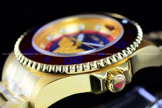 Invicta 47mm Limited Ed.  Grand Diver Dc Comics Wonder Women Auto 18k Gold Watch