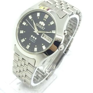 Vintage Mens Orient Crystal Automatic 21 - J D\d 37mm Japan Made Wrist Watch A4193