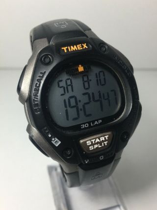 Timex Ironman Triathlon Men’s Watch 30 Lap Alarm Chrono Full Size Wr 100 Read