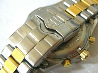 TAG HEUER 2000,  CHRONOGRAPH,  professional 200m 18k plated GOLD,  CK1121 12