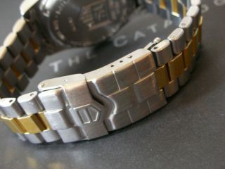 TAG HEUER 2000,  CHRONOGRAPH,  professional 200m 18k plated GOLD,  CK1121 6