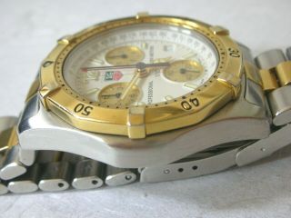 TAG HEUER 2000,  CHRONOGRAPH,  professional 200m 18k plated GOLD,  CK1121 8