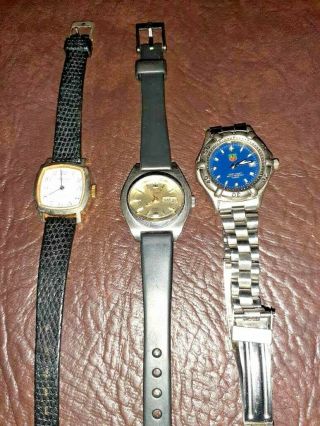 Authentic Vintage Watches Automatic,  17,  21 Jewels,  Citizen,  Tag Huer,  Mortima
