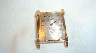 Vintage Swiss Gruen Veri - Thin 17 Jewel Mens 10k Gf Dress Watch Repair Good Bal