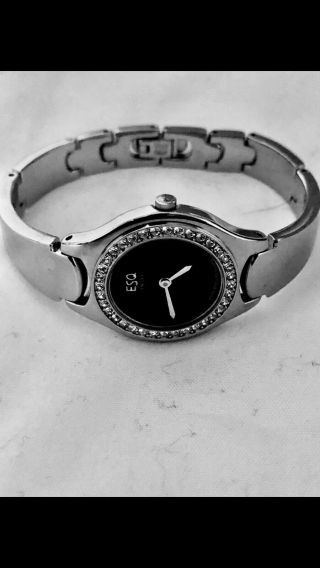 ESQ by Movado Swiss Ladies Crystal Bezel Watch 100562,  Stainless Steel,  Gorgeous 6