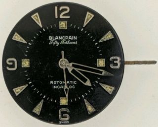 Vintage Rare Blancpain Fifty Fathoms Rotomatic 17 Jewel Auto Watch Movement