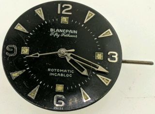 Vintage Rare Blancpain Fifty Fathoms Rotomatic 17 jewel Auto watch movement 8