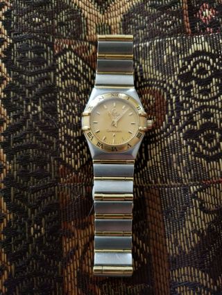 Omega Constellation 18k Gold And Steel Ladies Watch