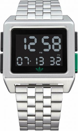 Adidas Watches Archive_m1.  Men’s 70’s Style Stainless Steel Digital Watch