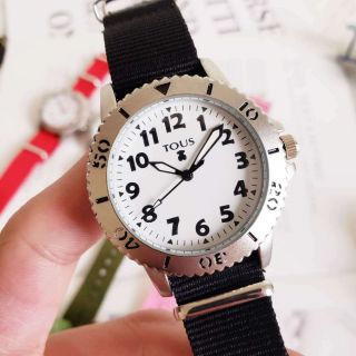 2019 Lovely Bear Watch Ladies Stainless Steel Cloth Watch Gift More Colors