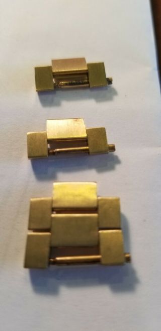 4 Rolex 18k Links Day - Date President 18038 18238 Yellow Gold 4