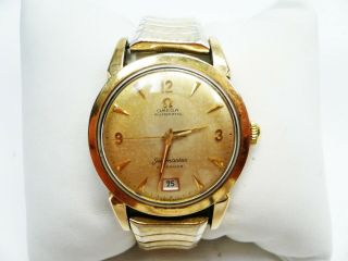 Vintage Omega Gold Cap Automatic Seamaster Wristwatch 17 Jewel
