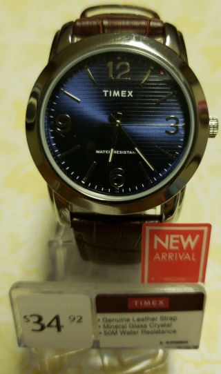 Watch Timex Mens Blue Face Tw 2r86800 Wf