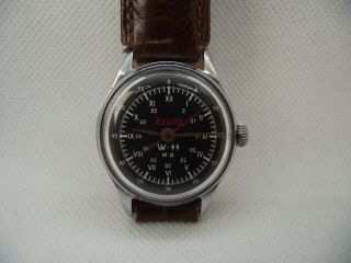 Zenith Cal.  135 Chronometre Military Watch Vintage Swiss Waffen - Ss Zz German 60 