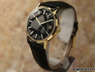 Omega Geneve Swiss Made Men ' s 35mm Automatic 1970 Gold Plated Watch S156 2
