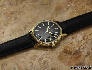 Omega Geneve Swiss Made Men ' s 35mm Automatic 1970 Gold Plated Watch S156 6