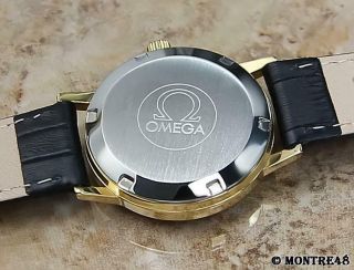 Omega Geneve Swiss Made Men ' s 35mm Automatic 1970 Gold Plated Watch S156 8