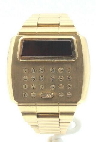 Vintage Pulsar Calculator Time Computer Inc.  Wrist Watch 6605 - 3