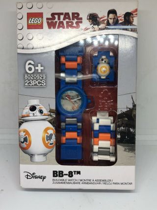 Lego Star Wars Bb8 Blue Orange Buildable Children’s Watch Aa42