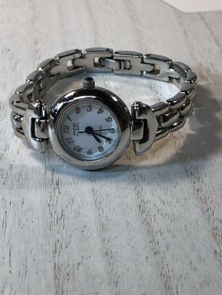 Anne Klein Women’s Wrist Watch Silver Band Mother Of Pearl Face 4