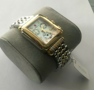 Michele Deco Two - Tone Diamond Watch