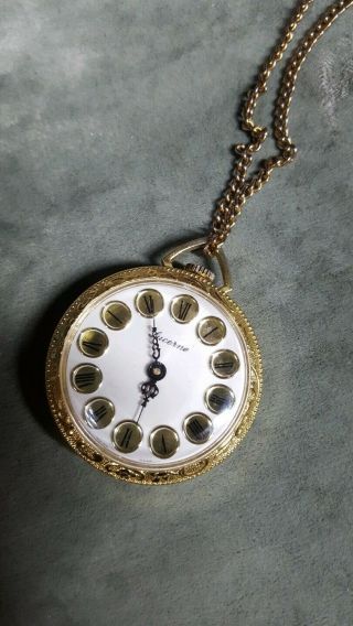 Vintage Gold Plated Pendant Watch