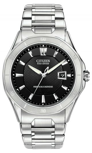 Citizen Eco - Drive Signature Perpetual Calendar Watch Bl1270 - 58e With Tags