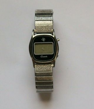 Texas Instruments Vintage Digital Quartz Watch Metal Base Stainless Steel Back