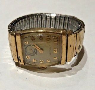 Vintage Hamilton 10kt Gold Filled Watch With Flex Band