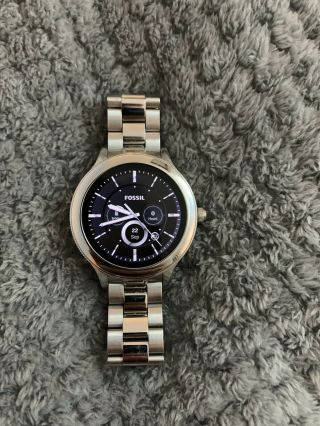 Fossil Unisex Smartwatch - But Worn A Handful Of Times - P&p - Rrp 160
