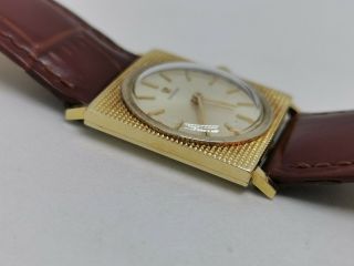 Vintage OMEGA 14K Solid Gold Square - Hand Winding - 23mm - Unisex Watch 4