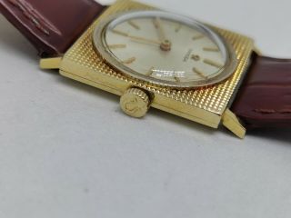 Vintage OMEGA 14K Solid Gold Square - Hand Winding - 23mm - Unisex Watch 5