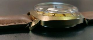 Vintage Accutron Bulova Astronaut Mark II GMT Solid 14k Gold Watch M9 Rare 1969 3