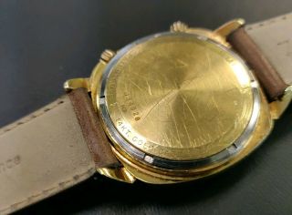 Vintage Accutron Bulova Astronaut Mark II GMT Solid 14k Gold Watch M9 Rare 1969 5