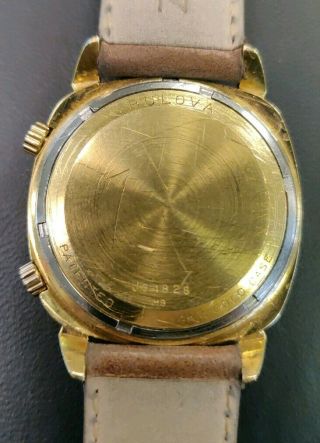Vintage Accutron Bulova Astronaut Mark II GMT Solid 14k Gold Watch M9 Rare 1969 6