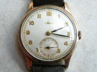 Vintage 9ct Gold Cased 15 Jewels Omega Wrist Watch