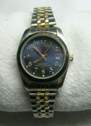 Vintage Women’s Ws770 Wrist Watch Two Tone Analog Runs Fine / Looks Fine