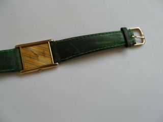 Vintage Raymond Weil Gold Plated Quartz Swiss Men ' s Watch.  Missing Crystal. 6