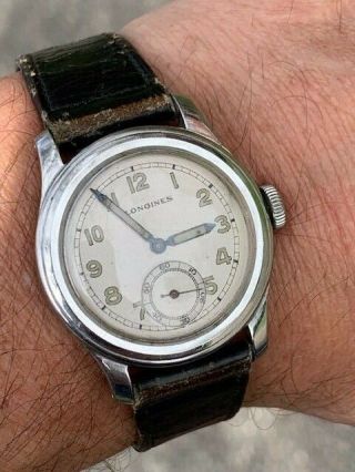Longines " Sei Tacche " 1943 Calatrava Style Watch With Stepped Case